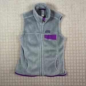 Patagonia Fleece Vest Womens Medium Grey